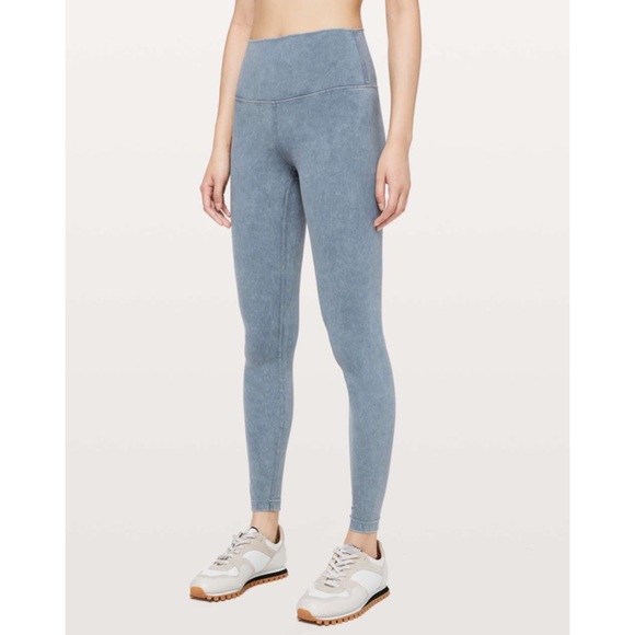 Lululemon nwot Size 2 Wunder Under High-Rise Tight Washed Moon Blue - Picture 4 of 16